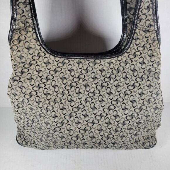 Rosetti Black & Gray Casual Everyday Cotton Blend Shoulder Bag and Coin Purse - Picture 5 of 16